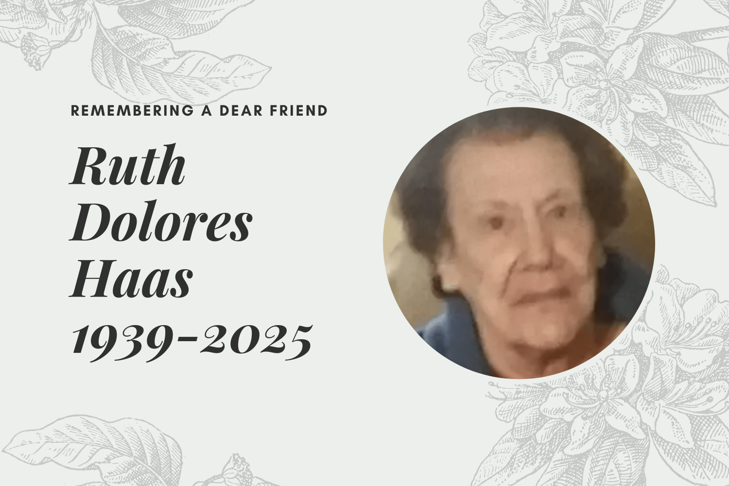 Ruth Dolores Haas 1962-2020 (1)