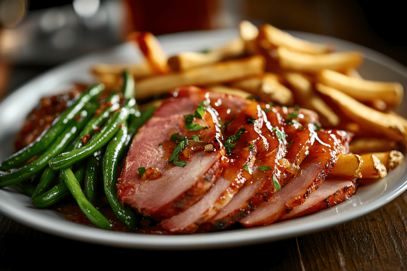swjedinight_A_close-up_of_a_steaming_plate_of_Honey_Glazed_Ha_f82a0253-ef35-4c3f-b0a6-cb9b4ce91789_1