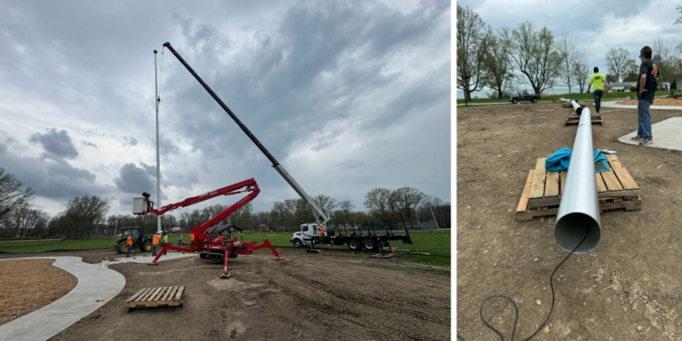 Showse Park Veterans Memorial Plaza Breaks Ground in Vermilion