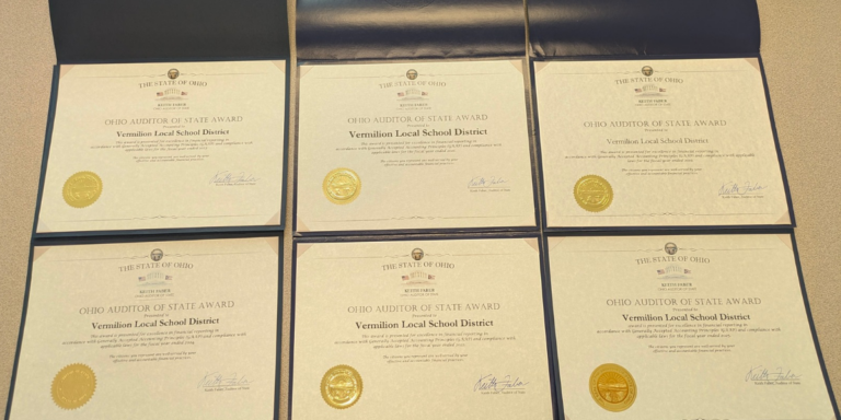 Vermilion treasurer recognized for clean audit