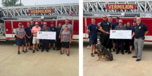 Fire company supports police, flags