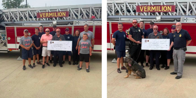 Fire company supports police, flags